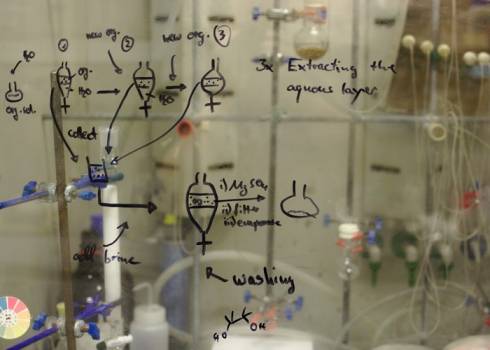 Glass in a laboratory